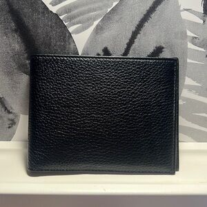 NWT Grant Thomas Black Pebble Wallet! ID Holder, Card Holders, Cash Holders!